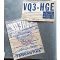 1948 Gatti Hallicrafters - Kilimanjaro - Transmission Cards from Base Camp **Scarce Item**