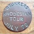 Drukkers July 1972 Rhodesian Tour Badge