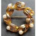 Vintage Costume jewellery Brooch - see pics - 1 `Pearly`missing