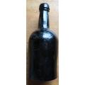 Antique Dark Glass Bottle - Joining seam lines visible