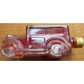 Vintage Car Shape Glass Bottle - still sealed Alcoholic `Dont drink & Drive`