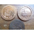 3 x Table Mountain Medallions - 1 Bid for All 3