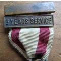 Red Cross 3 Year Service Medal with Bar