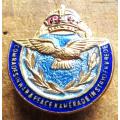 Vintage WW2 Air Force Comrades in War & Peace Button Badge