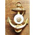 Vintage Anchor Navy Royal pin Badge