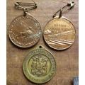 3 x Commemorative Medallions - 1 Bid