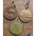 3 x Commemorative Medallions - 1 Bid