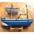 Model Ship - Wood - Fishing Boat - great Condition