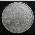 ZAR 1894 1 SHILLING SILVER