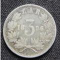 ZAR 1896 3d SILVER