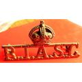 Royal Indian Army service Corps Title Badge