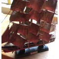 Large Antique/Vintage Cutty Sark Large Model Ship - Wood