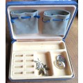 Vintage Jewellery Box with 2 x sets Vintage Costume Earrings