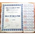 Tunisian Share certificate , French Colonial , 1906