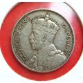 1935 Southern Rhodesia 1 Shilling  Silver