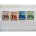 Egypt 1953 Sultan Hussain Mosque, 4 stamps