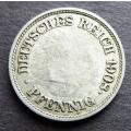 1908 Deutsches Reich Error/Defaced Coin R1 START