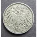 1908 Deutsches Reich Defaced Coin