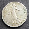 1917 Silver France 50 Centimes