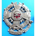Border Regiment Cap & Collar Badge - Part Scroll missing on Cap Badge **SCARCE Crown Issue**