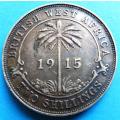 1915 British West Africa 2 Shillings - The Key Scarcest date - RARE