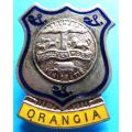 Vintage Metal Orangia Badge - Vryheid , Geduld & Moed - Immigratie