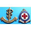 Vintage SA Red Cross Society Metal Enamelled Badge