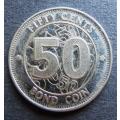 Zimbabawe RBZ 50c Bond Coin