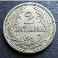 1936 Uruguay 2 Centesimos