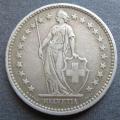 1906-B Switzerland 2 Francs Silver LOW MINTAGE