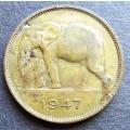 1947 Belgian Congo 5 Francs
