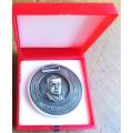 Large 150 Blood Donors Medallion in Box - Unknown Metal