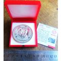 Large 175 Blood Donors Medallion in Box - Unknown Metal