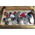 Vintage Krementz Box with mirror + Cuddlinks & Pins