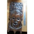 African Hardwood Hand Carved Mask