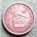 1935 Southern Rhodesia Silver Shilling