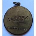 1950-51 Witwarersrand Agricultural Society Pendant Medallion