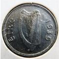 1939 Ireland Three pence 3d Low Mintage
