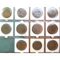 Irish Circulated Harp Penny Coin Collection - 1 Bid for All