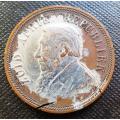 1898 ZAR Penny 1d - Interesting - Silver???