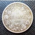 1892 ZAR 0.925 Silver Shilling