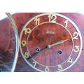 Vintage Junghans Germany Mantel Clock - Seems to be all there and working - Sold As Is