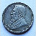 1896 ZAR 3d Silver Coin