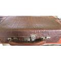 Crocodile Leather Vintage Louis Knigge , Bremen Travel Case 300mm x 200mm