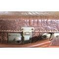 Crocodile Leather Vintage Louis Knigge , Bremen Travel Case 300mm x 200mm