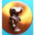 Andy Capp in Pure Copper - Made in Rhodesia , Salisbury - +-300mm