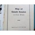 Vintage seeing Britain by Road - Map of Coach Routes