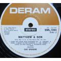 Vintage Vinyl LP - Cat Stevens - Matthew & Son - Cover VG/Vinyl VG+