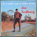 Vintage Vinyl LP - Des Lindberg - A Long & Dusty Road - Cover VG / Vinyl VG+