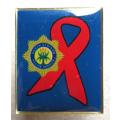 AIDS Support Ribbon Pin Badge